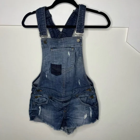 Guess Women's Blue Denim Overalls - Picture 3 of 8